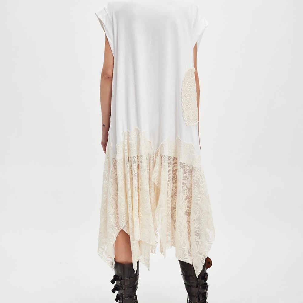 NWT! Tricia Fix Free people White Maxi Dress made n US. still on website!
